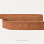 Pasek - Prany brązowy