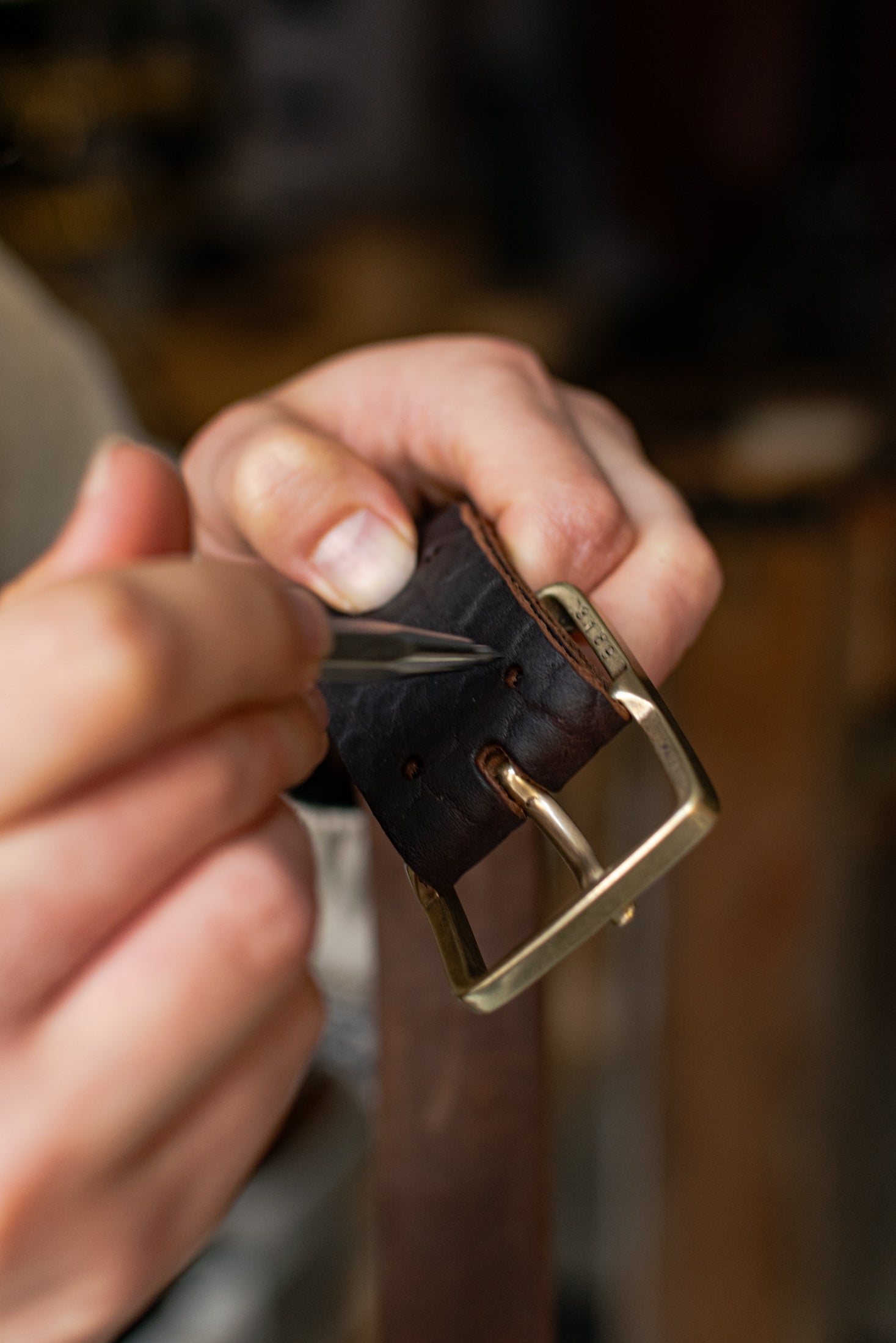 Przygotowujemy pasek do montażu klamry