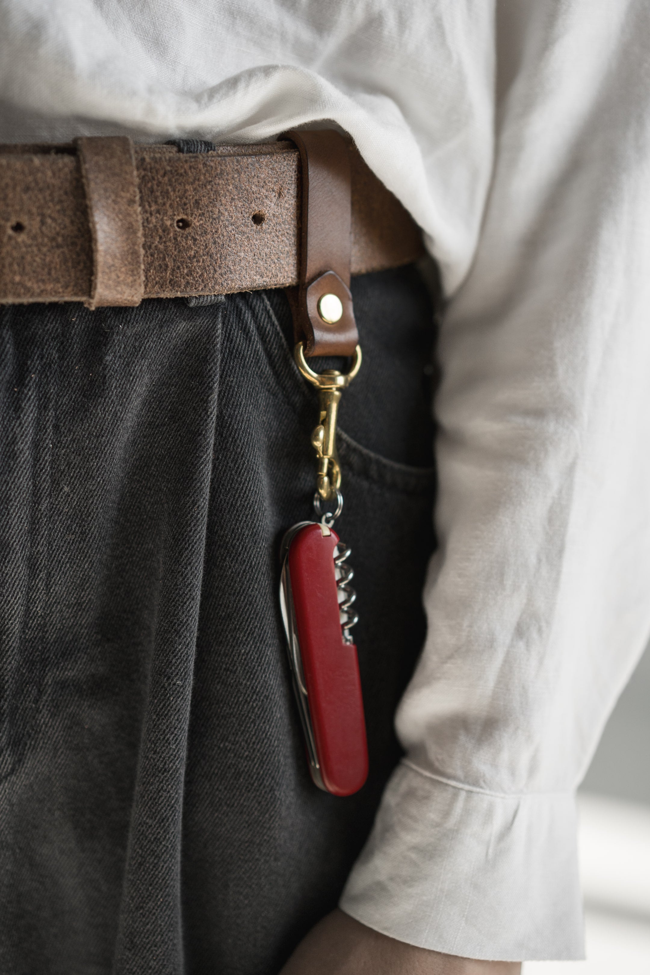 Brelok do kluczy z karabińczykiem z inicjałami