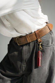 Brelok do kluczy z karabińczykiem z inicjałami